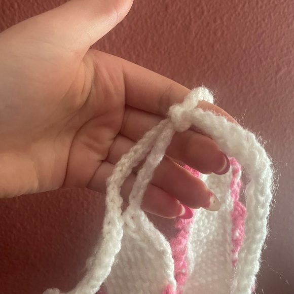 Head Band With Pink Ribbing - Picture 6 of 6